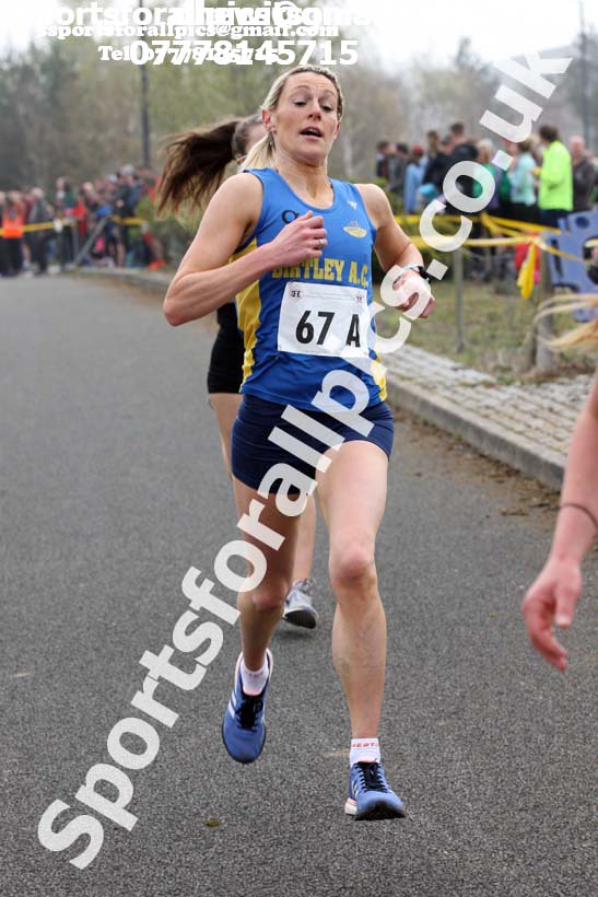 Senior womens 2019 Elswick Harirers Good Friday Road Relay, Newburn, Newcastle. Photo:  David T. Hewitson/Sports for All Pics